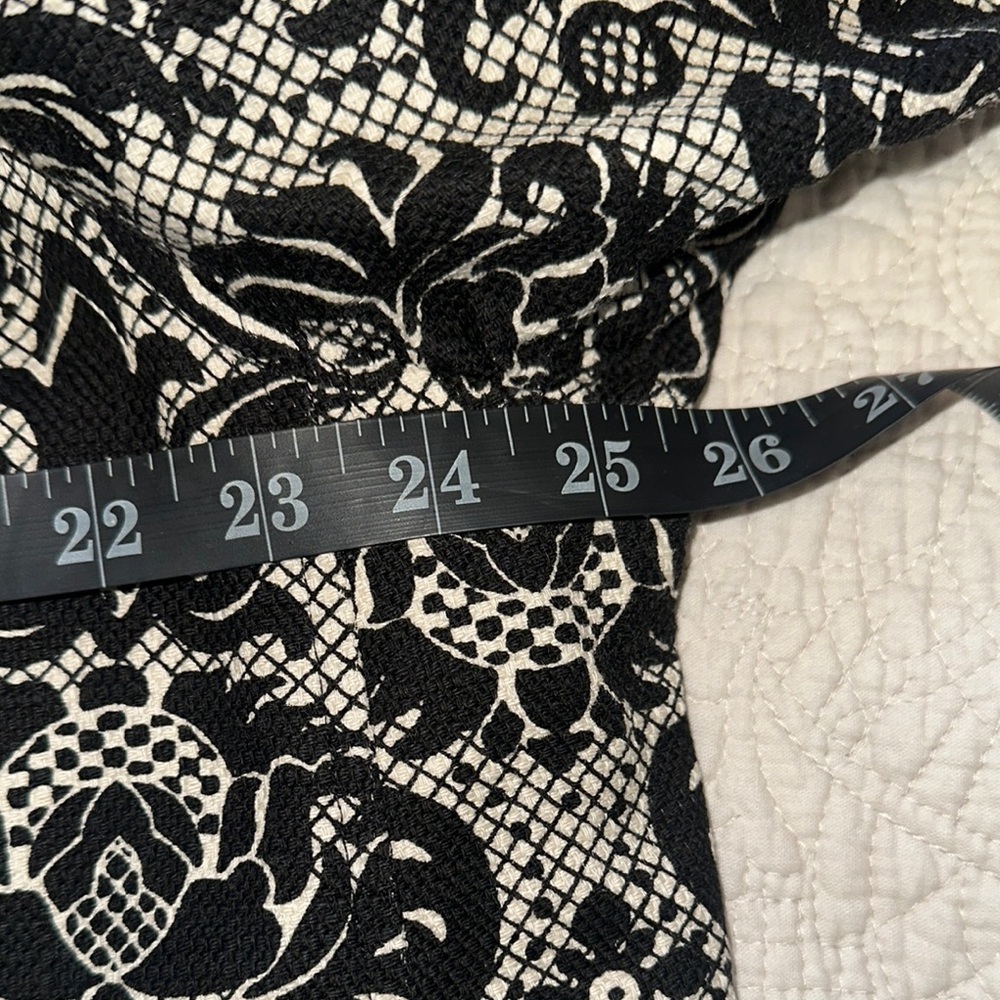 Talbots Black and White‎ Paisley Blazer - Picture 8 of 9